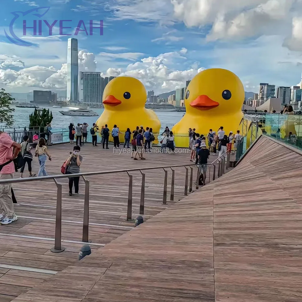 Newest giant yellow inflatable duck advertising duck pond inflatable inflatable rubber duck