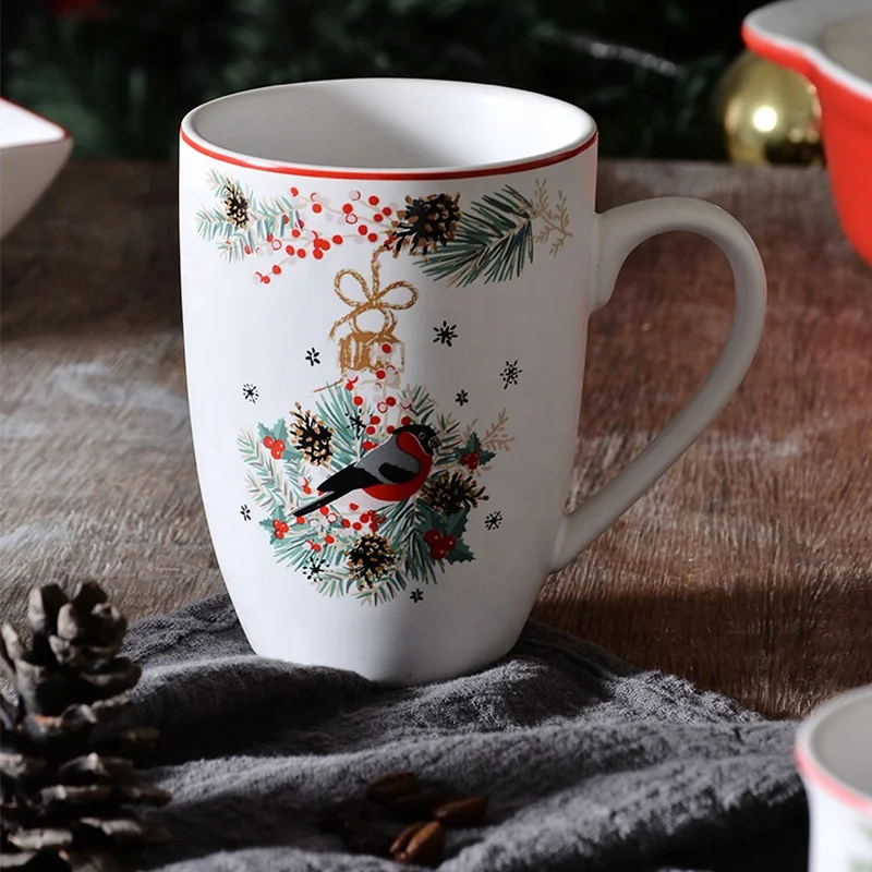 Christmas tree  afternoon teacup dish cutlery Ceramic cutlery Christmas dinnerware set