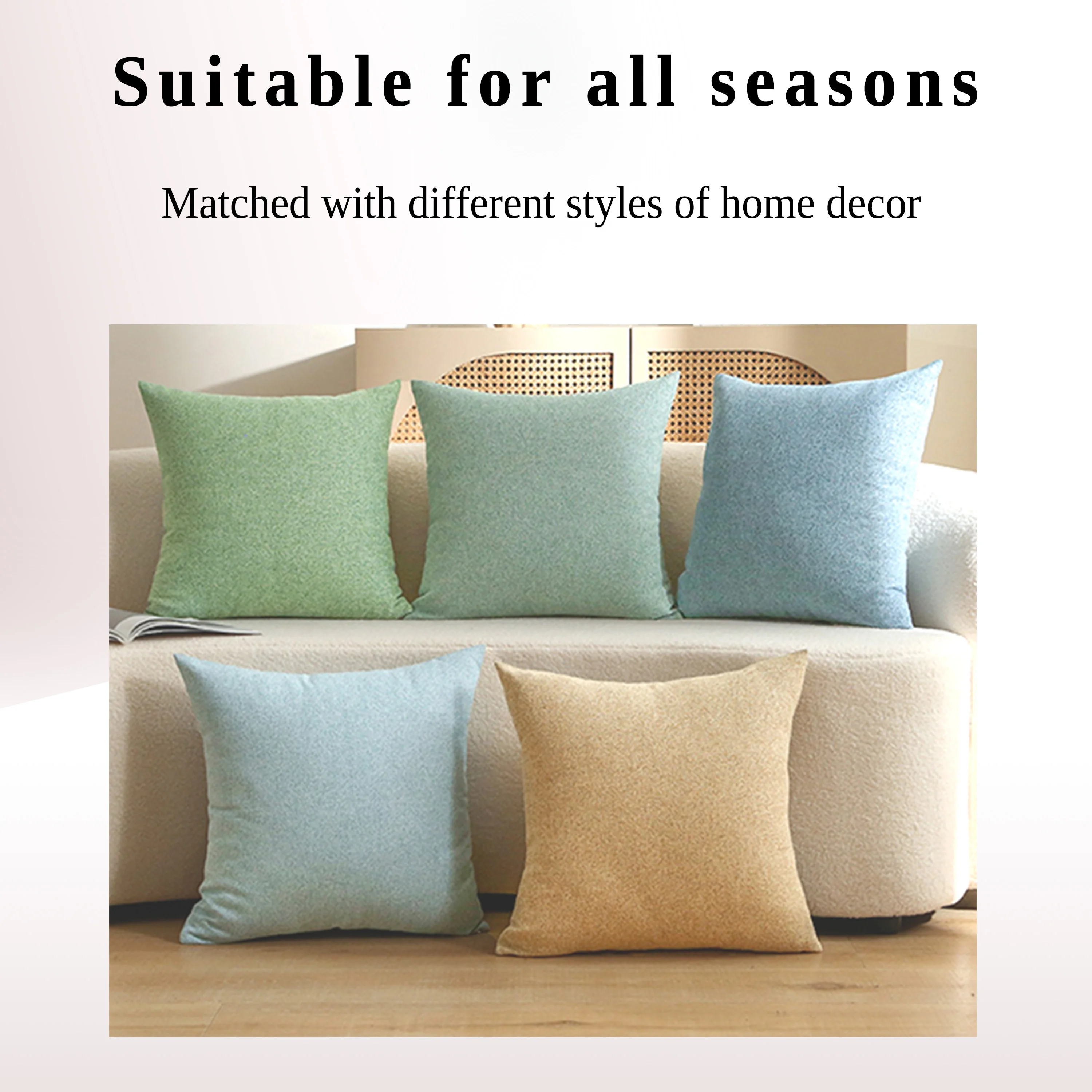 Anjuny High Quality Home Decorative Cushion Cover Custom Design Pure Cotton Throw Pillow Cases for Sale