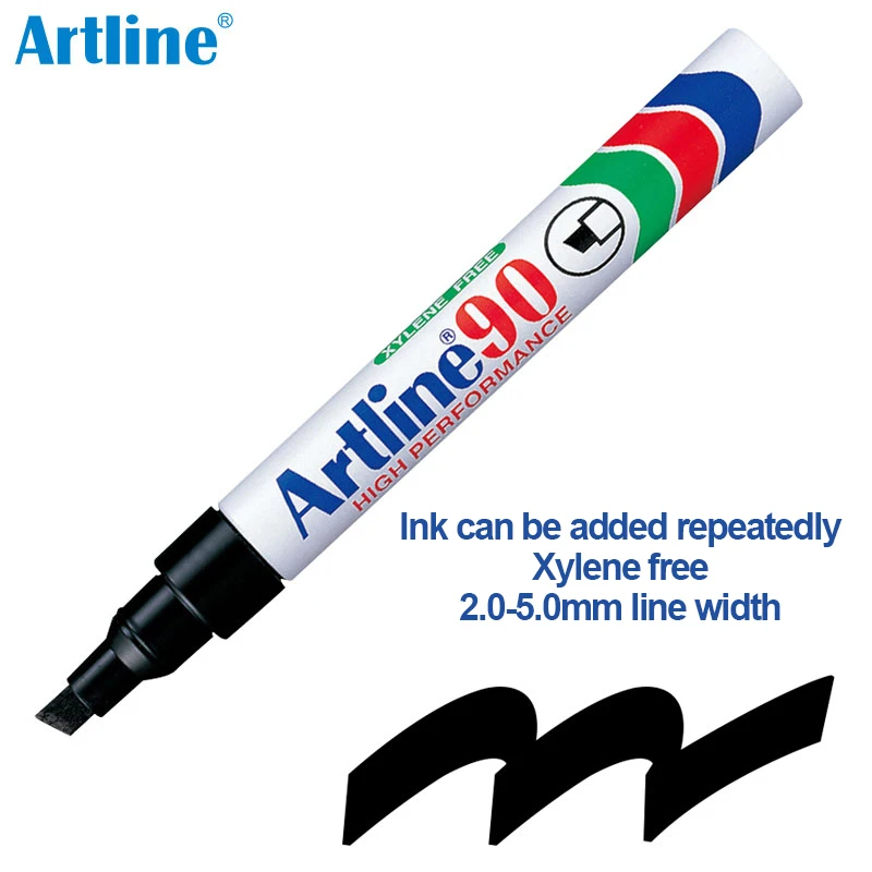 Artline EK-90 Flat Tip large capacity waterproof quick-drying non-fading permanent marker