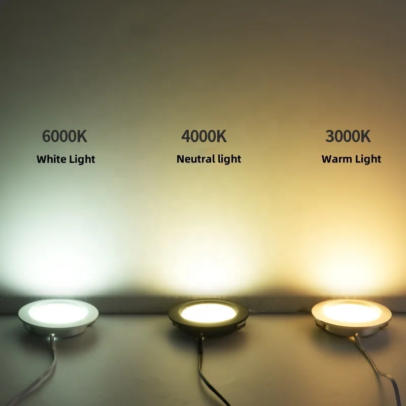 LED Puck Light LED Under Cabinet Lighting DC12V Round Shape Led Wardrobe Sensor Cabinet Closet Small Circle 12V Puck Light