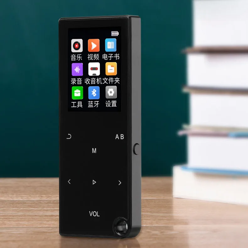 Factory price  full touch button lager screen mini wireless Blutooth MP3 MP4 music Player