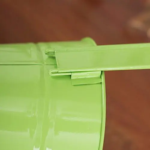 White Metal Flower Pot Small Hanging Garden Custom Galvanized Planter For Home Garden Decoration