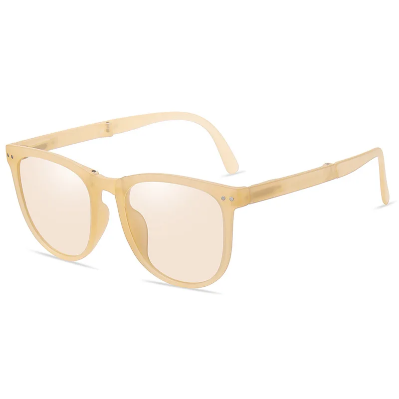 Wholesale Fashion Multiple Color Women/Men  Folding Glasses, Promotion Gift Dark Glasses, Plastic Sun Glasses With Large Frame