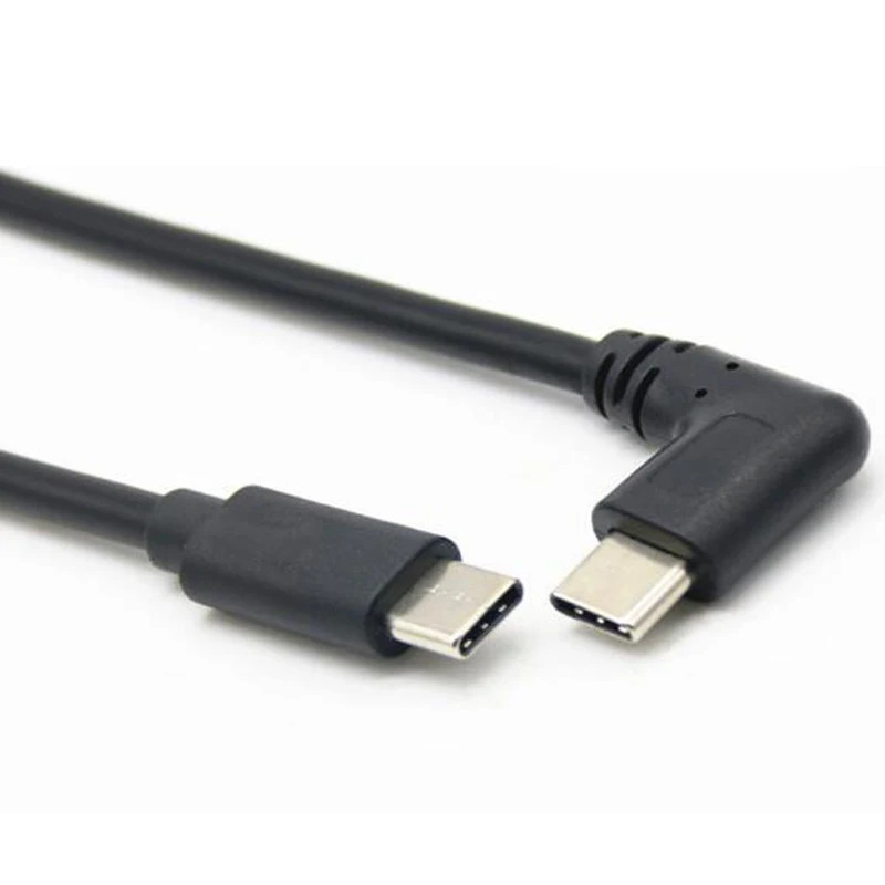 
 Кабель USB Type-C 3,1 папа 180 градусов на 90 градусов Тип-C  