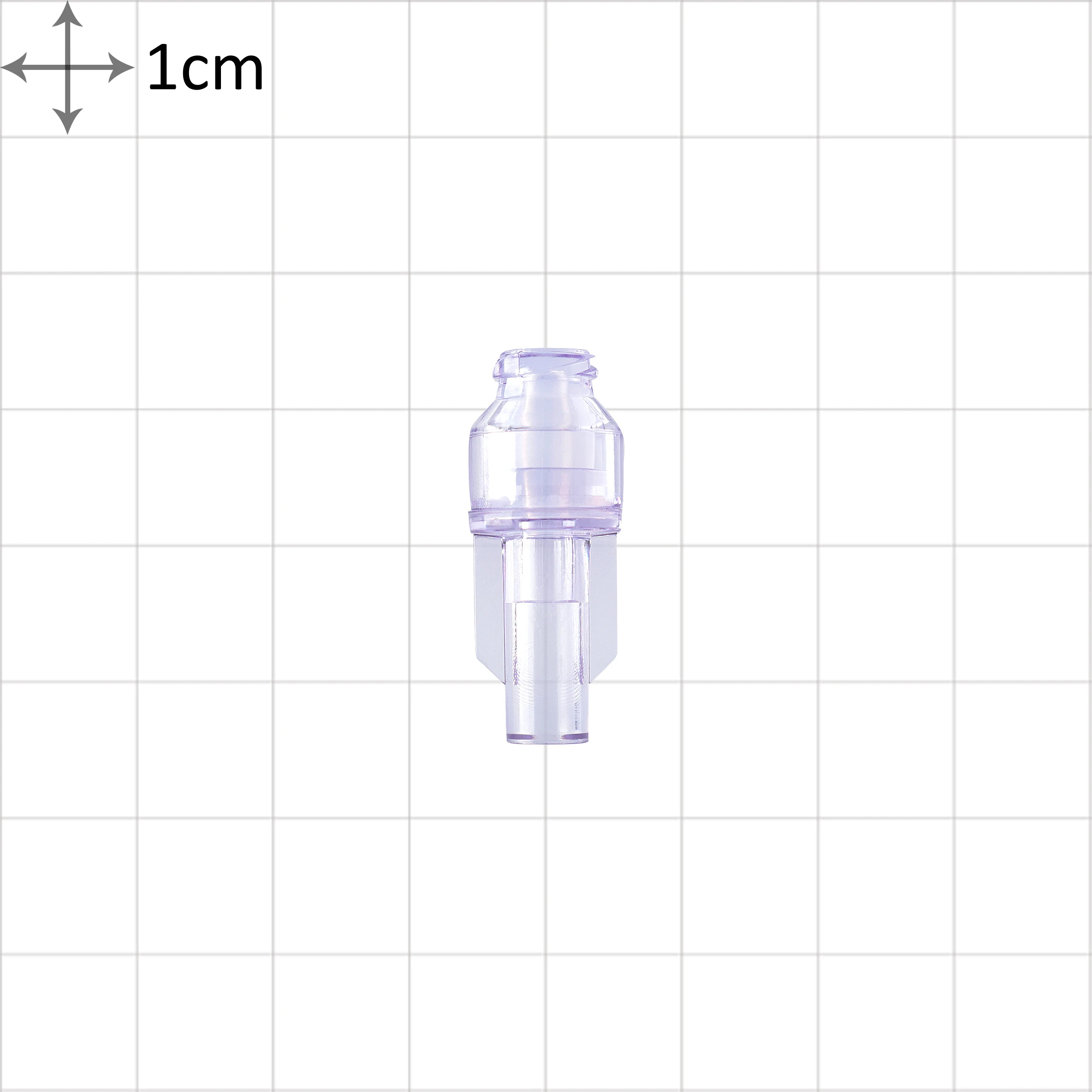 U-MED Competitive Price High Quality Transparent Purple Male Luer Slip Needless Connector.  NO.51019