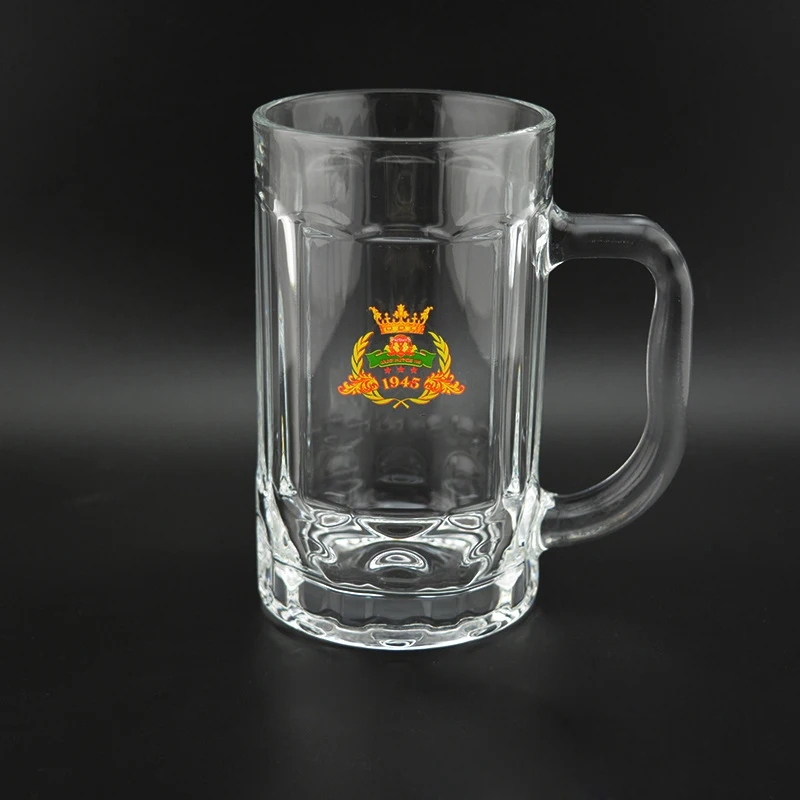 35CL 50CL пивной стакан с печатью логотипа и ручкой прозрачный Pilsner Lager Stein чашка для питья