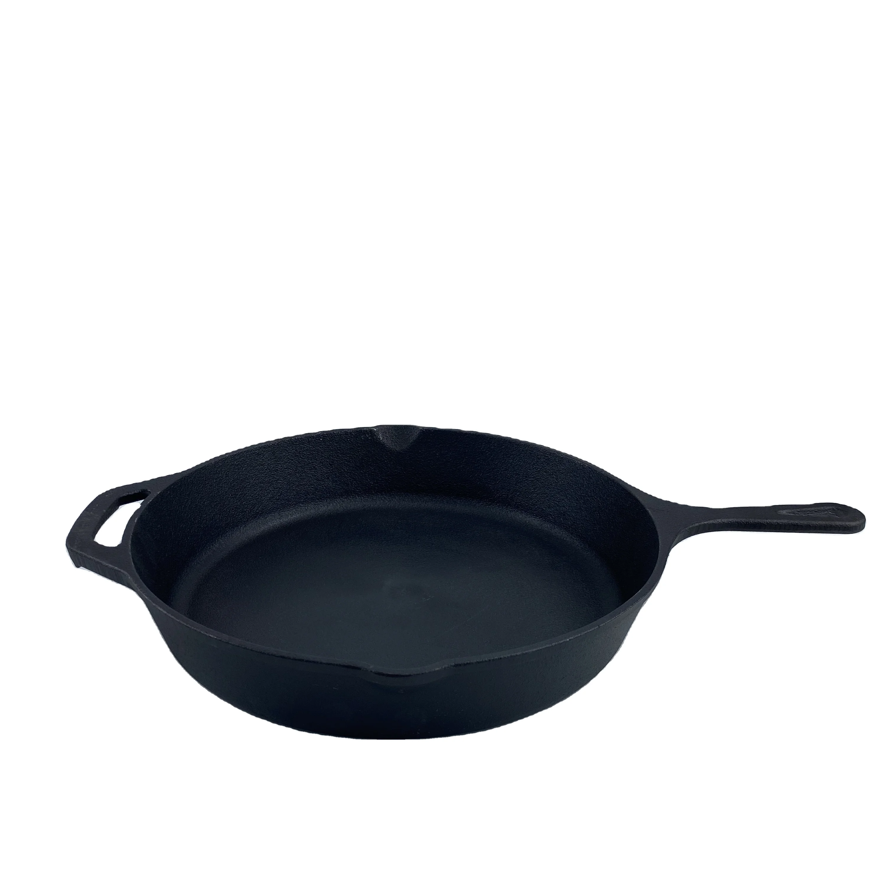 12 Inch Cast Iron Frying Pan Round Shape With Nonstick In Kitchen Skillet Best Saute Pan For Cooking Stainless Steel