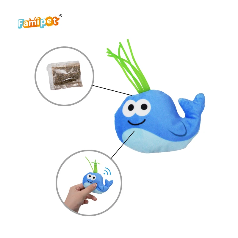Famipet новый дизайн на заказ серия морских животных мягкая плюшевая игрушка для домашних
