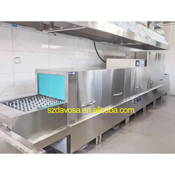 Safe Operation Hotel Commercial Dishwashing Machine Restaurant Industrial Dishwasher