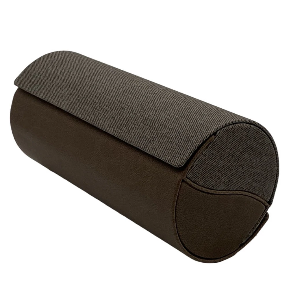 Luxury PU Leather Round Sunglasses Case Customized Handmade Double Glasses Case