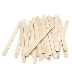 Custom Packaging Wholesale Birch Wooden Disposable Wooden Ice Cream Sticks Popsicle Sticks