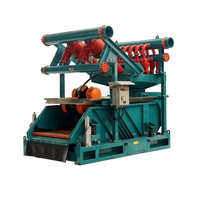 Oilfield drilling mud cleaner, including mud desander, mud desilter and shale shaker