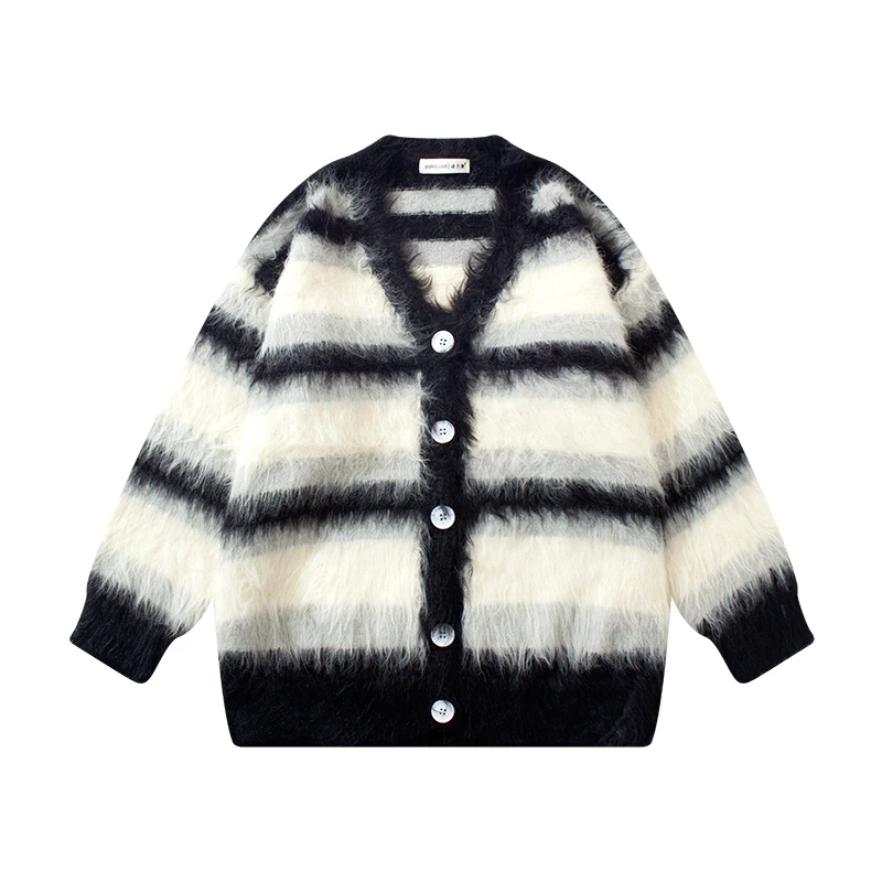 Custom Femme Plain Luxury Wool Alpaca Fleece Woman Long Sleeve Unisex Knit Mujer Cardigan for Women Sweater