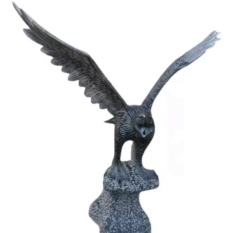 Customizable High-End Stone Eagle Sculpture for Home and Garden Decoration