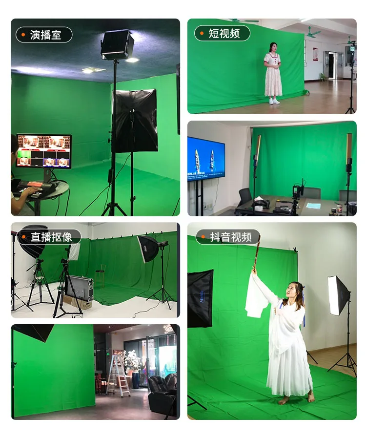 3.8*6M Green Screen Background for Photography Chromakey Muslin Backdrop Black White Green Blue Back Drop