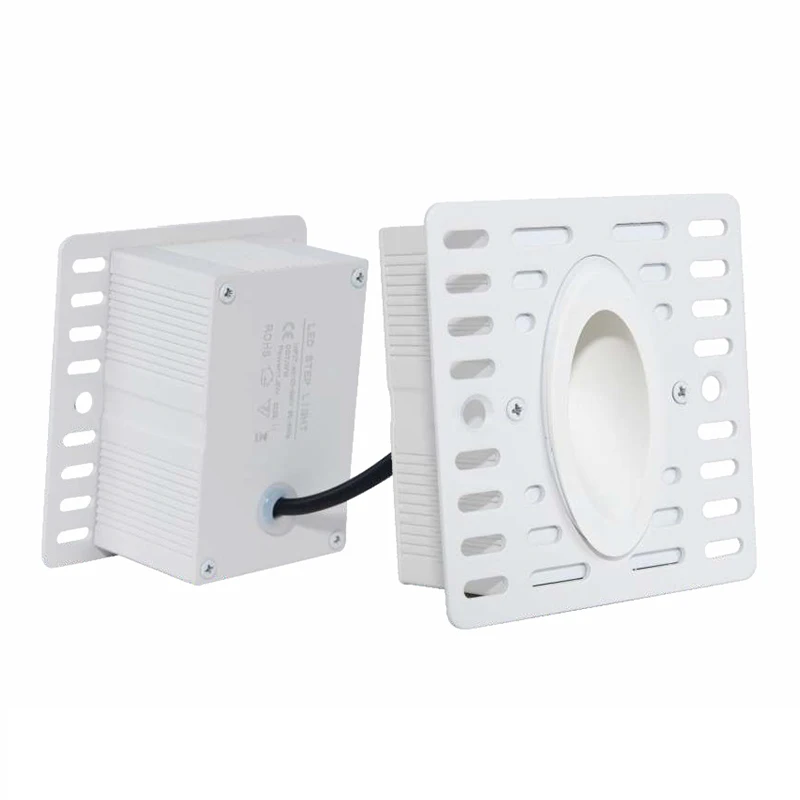 GONSU indoor step lights motion sensor hotel hallway bedroom staircase lighting trimless square led wall stair light