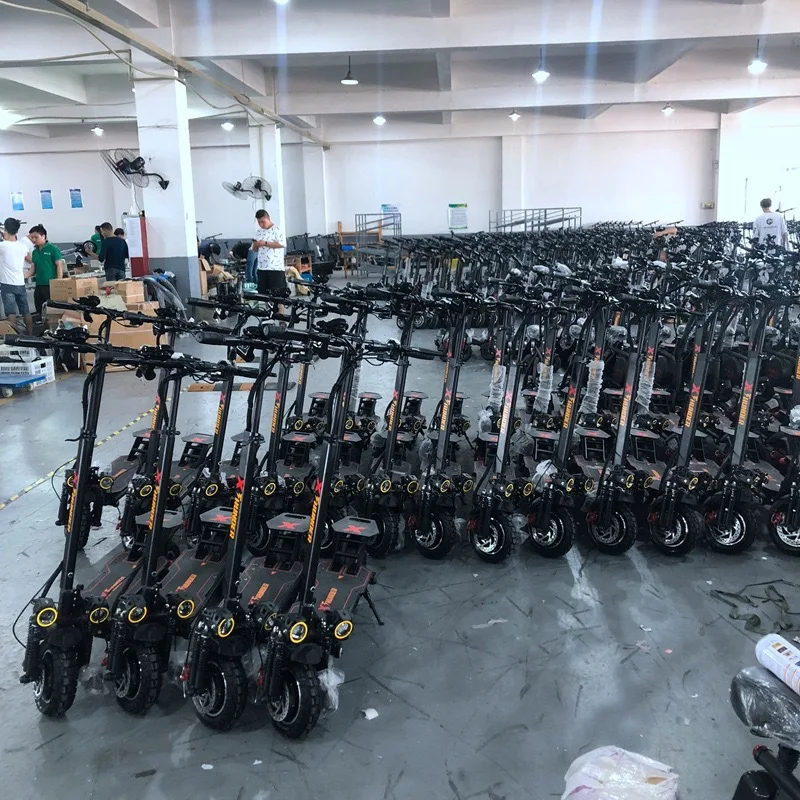 Electric Bike Scooter Aluminum Alloy Double Drive Dual Motor 1200W Folding Two Wheel Outdoor Scooter