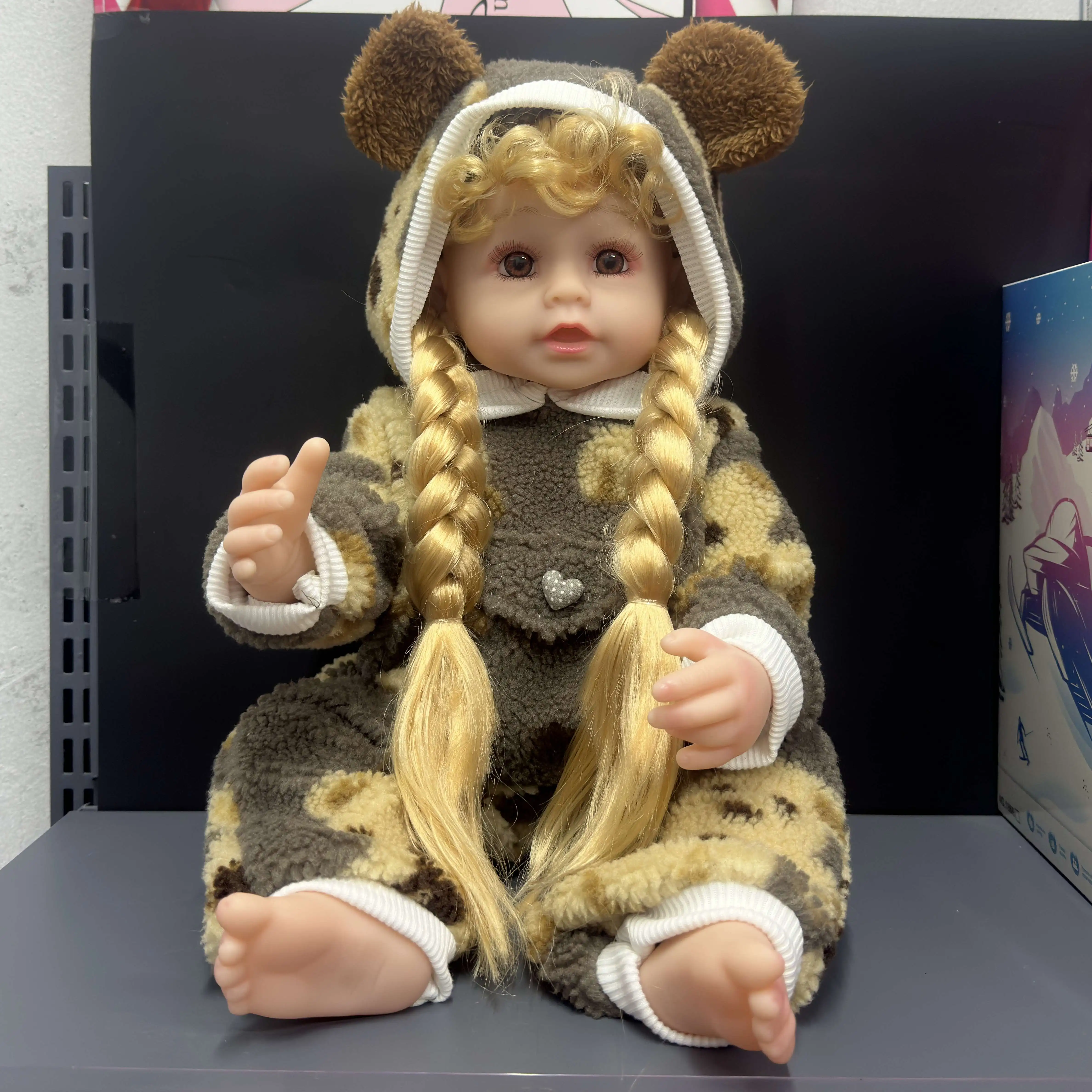 2025 Samlok Realistic Reborn Doll 22 Inch 55 cm Reborn Girls Baby Doll Fully Vinyl Silicone Custom African American Dolls