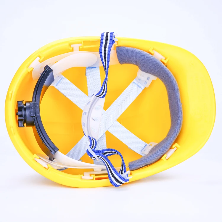 Customized height safety helmet for work at and rope