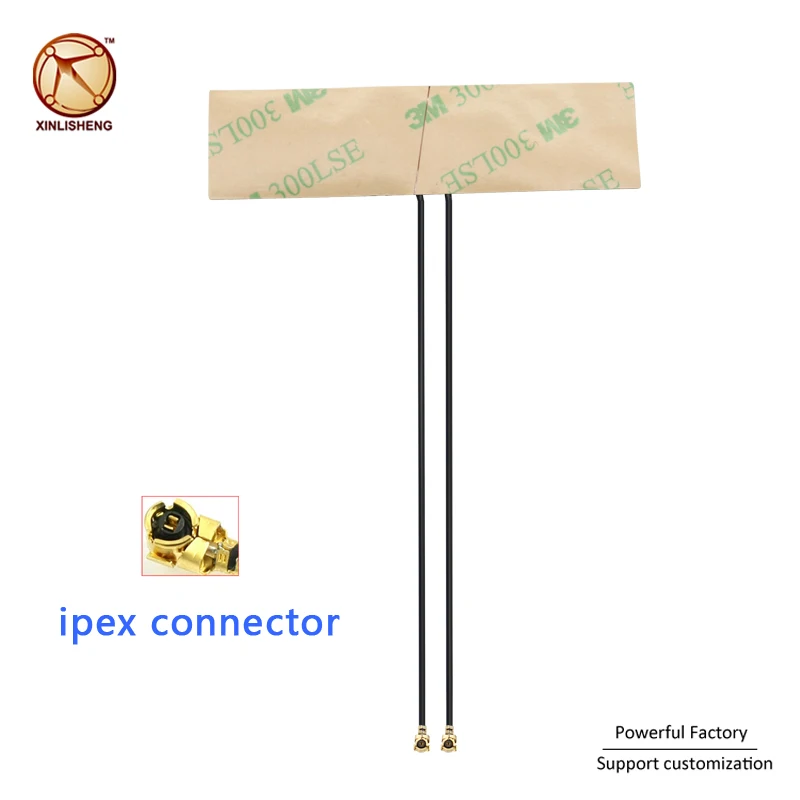 Internal FPC IPEX UFL connector Omni GPS 4G GSM Combo Antenna 1575.42Mhz LTE 8dbi antenna with 2pcs cables