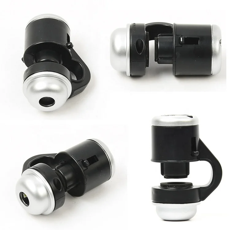 Wholesales 30X Zoom LED Magnifier Clip-On Cell Phone Mobile Phone Microscope Micro Lens for Smartphone