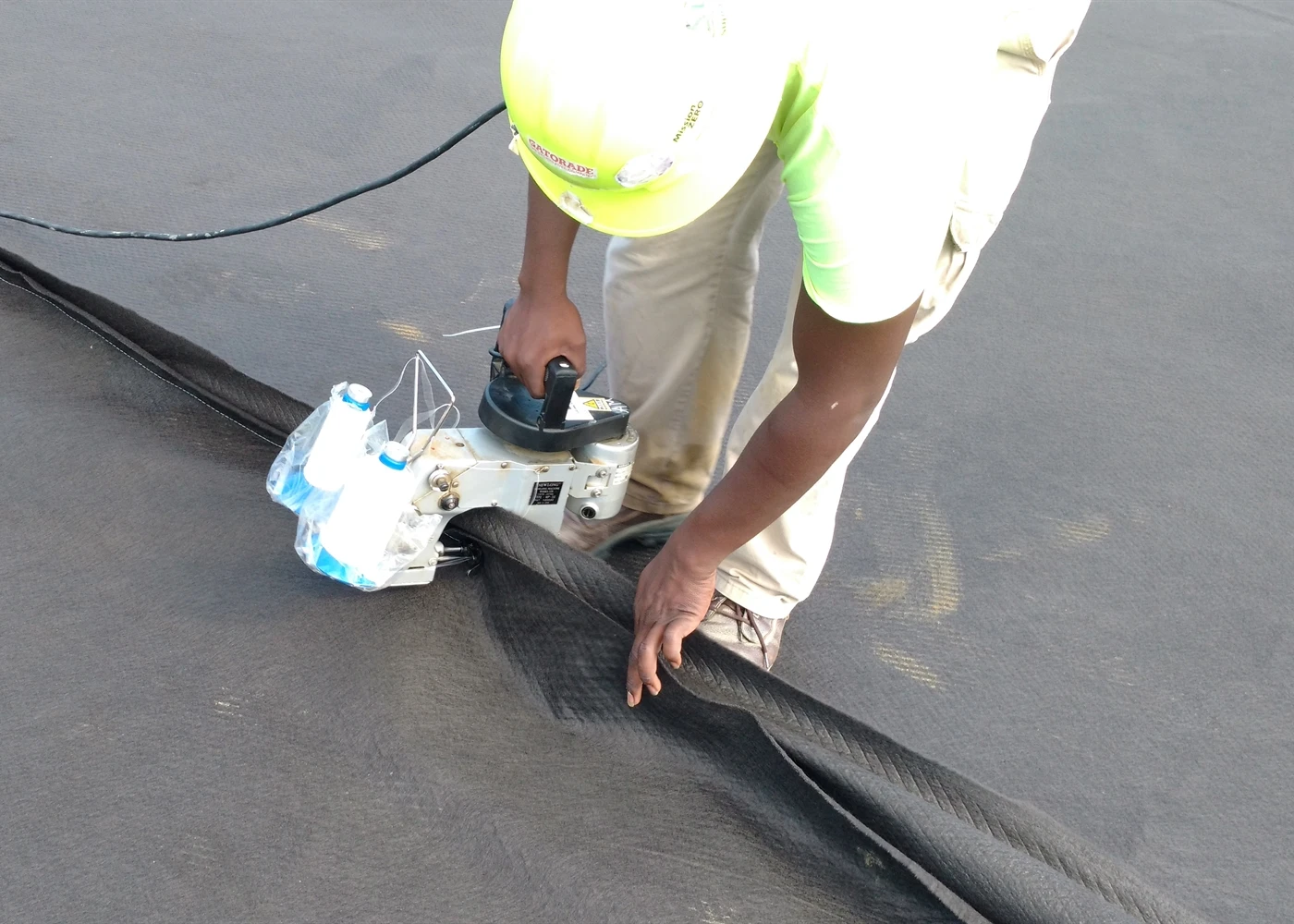 Подводка для бассейна LDPE HDPE геомембранные бассейны креветок