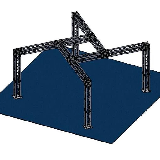 Modern Exhibition Design Aluminum Alloy Portable 3x3 Tradeshow Booth 10x10 Booth Fabric Display Stand