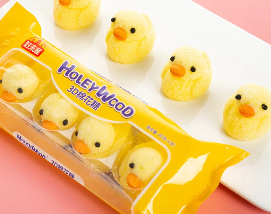 Marshmallow 40g bagged little yellow duck candy wedding candy casual snack