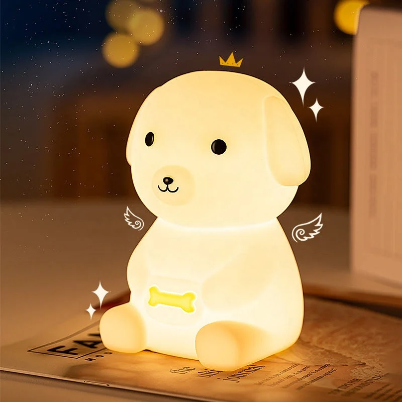 Manufacturers Kids Light Up Toys Bedroom Table Recharge Cute Gift Silicone Baby Sleeping Lamp Led Night Light For Kids Baby Room