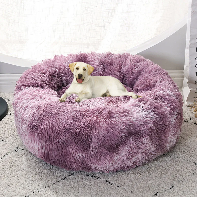 Camas Para Mascotas Gato Washable Designer Luxury Pet Round Felt Cat Bed Nest Lit Chat Sceptile Furret Plush Cheap Donut Dog Bed