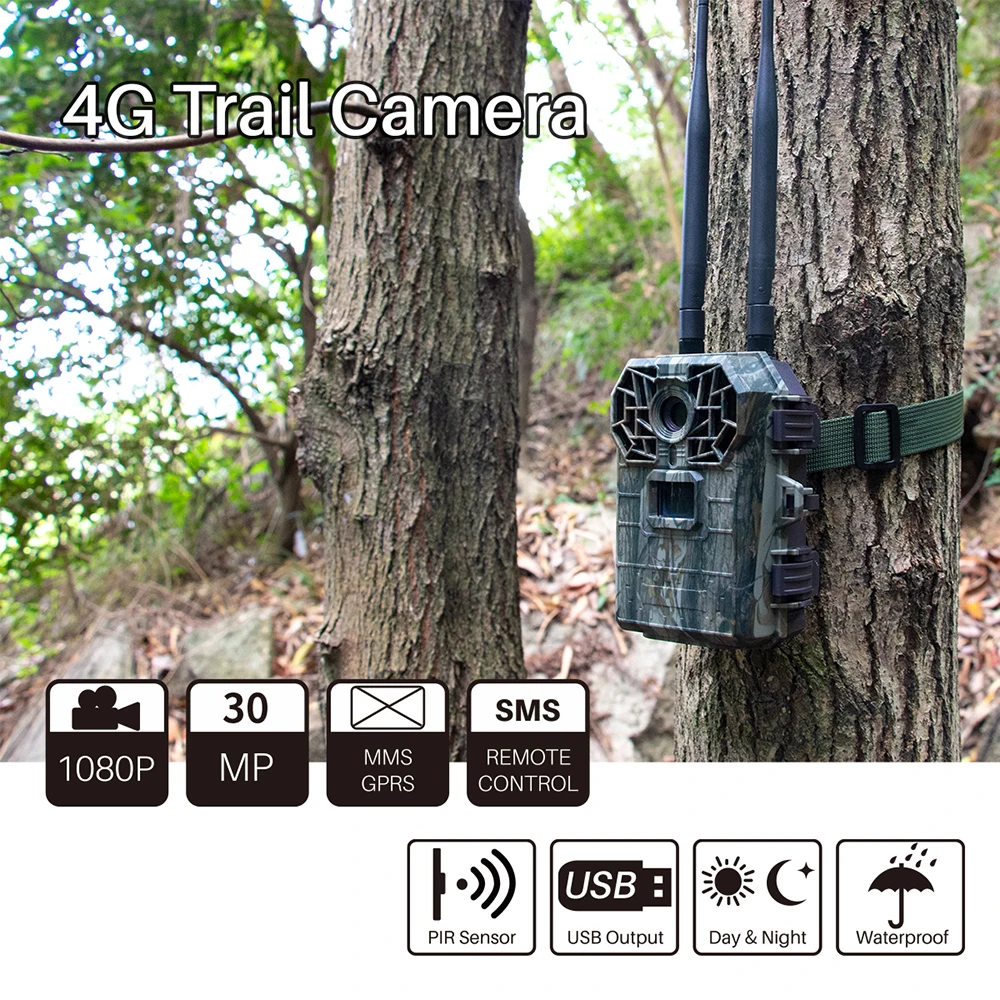Mobile Control Wireless Mesh Trail Camera Gsm Module Solar Sim-Card-Hunting-Camera Hunting Camera Wi Fi Sim Solar 4g