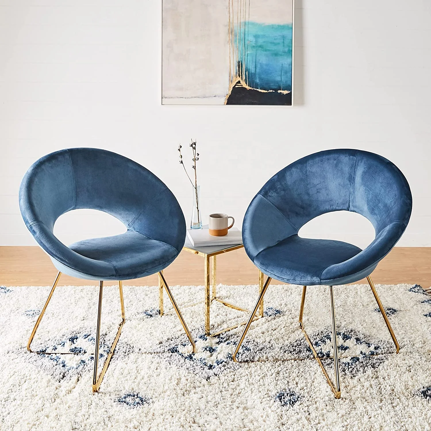 2022 New PU Home Office Chair Swivel Function Dressing Armless Bedroom Leisure Chair