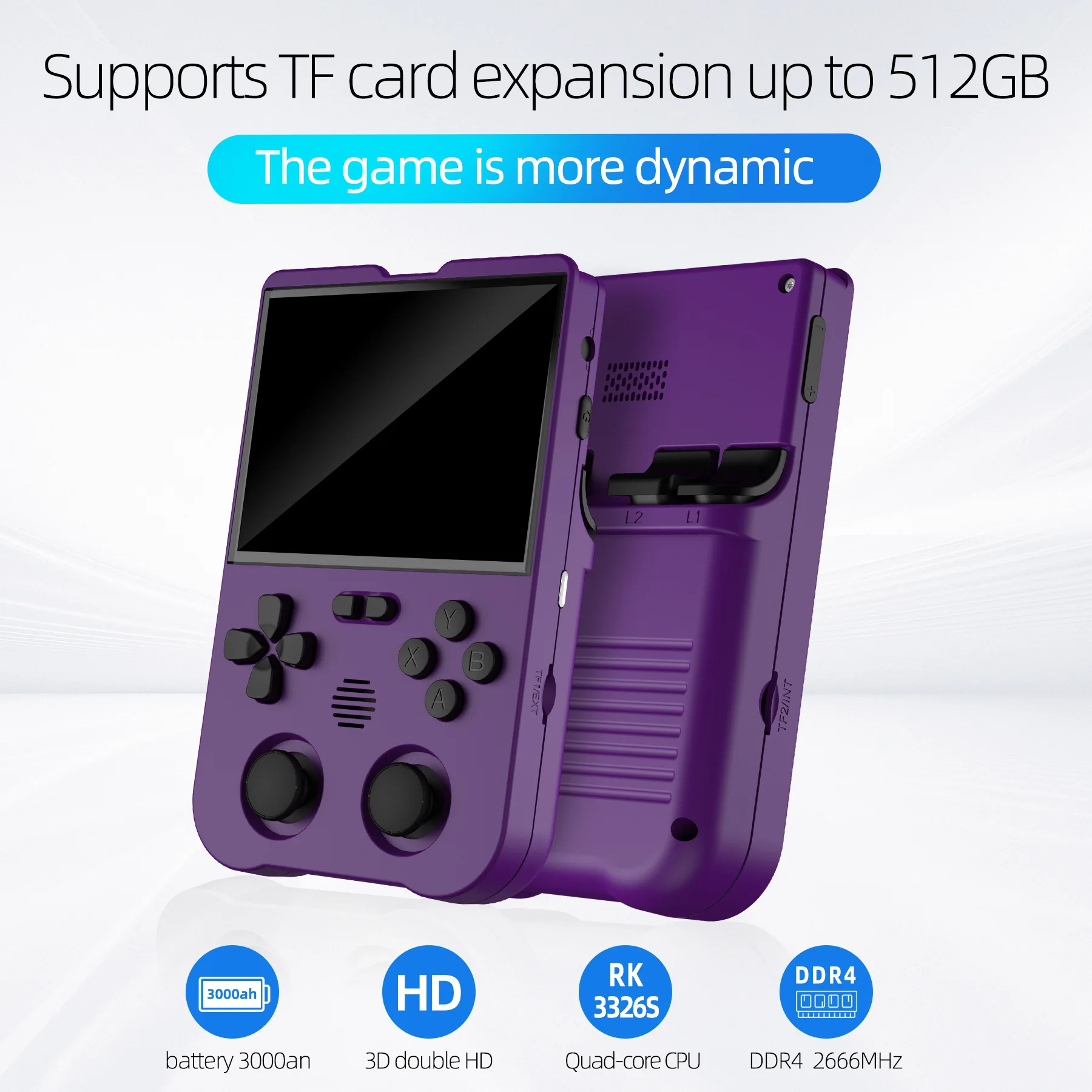 rts pocket gamepad XU10 mini portable handheld console open source linux retro video game console player box PS1 N64 N ES PSP