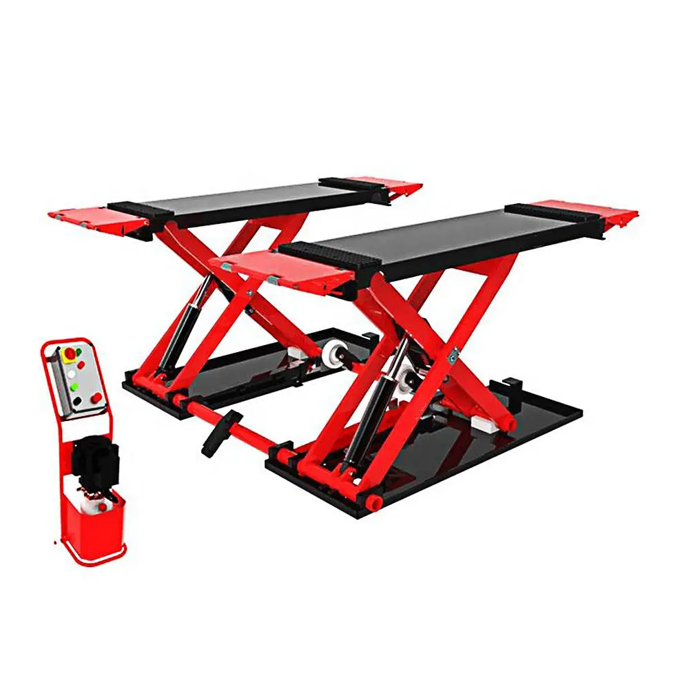 Hot selling 4T Hydraulic Scissor Car Lift auto repair use scissor lift full rise scissor car lift