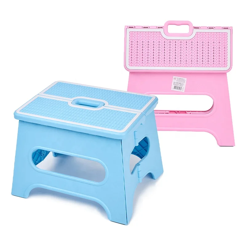 Small Collapsible Baby Plastic Folding Stool Chair Portable Kids Step Stool Folding For Kids