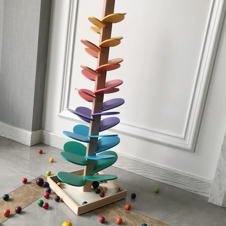 Wooden Marble Tree Toy for Toddlers Music Tree Educational Montessori Toy Boy Girl Gifts
