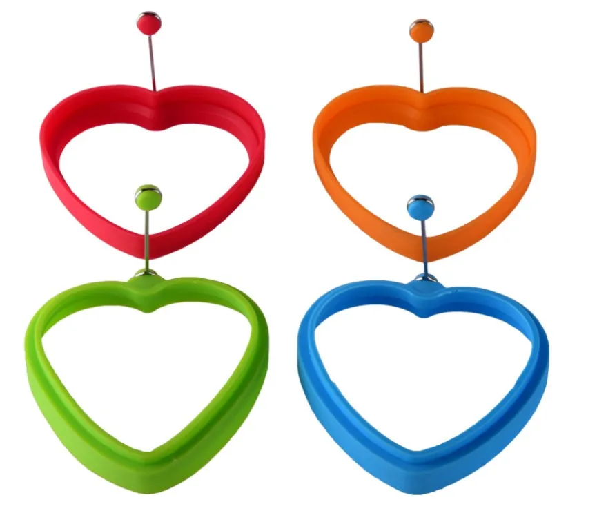 Various design silicone Egg Ring Non Stick, Egg Cooking molds, Perfect Fried Egg Mold Pancake Rings