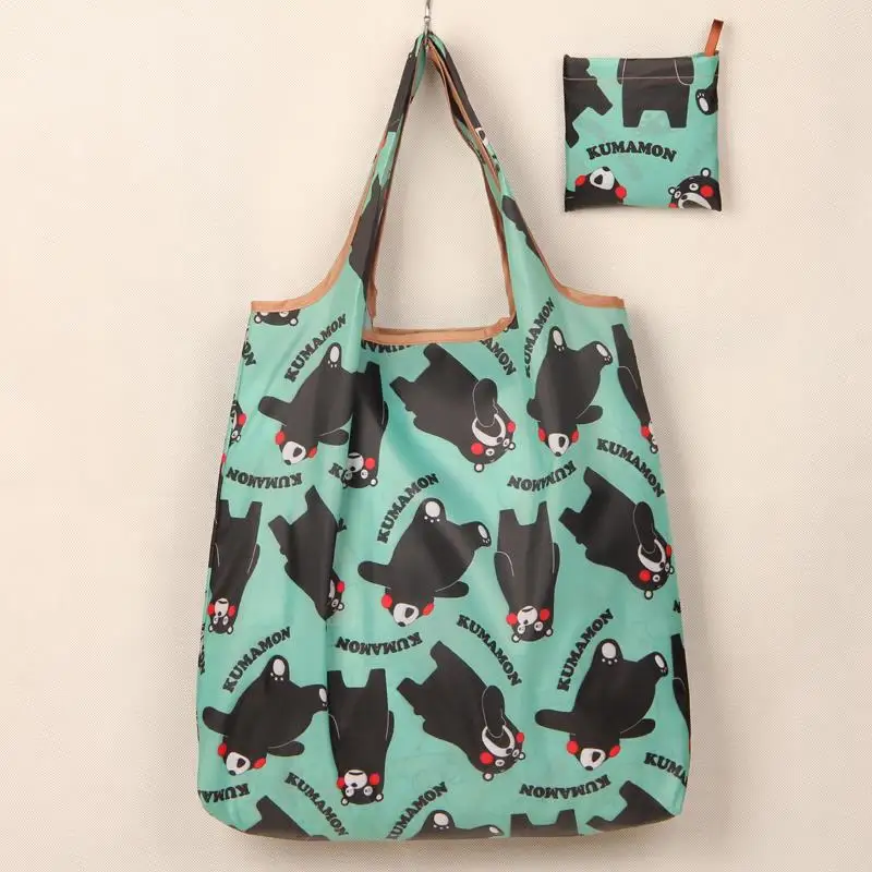 Eco-Friendly Foldable Shopping Bag with Customized Print and Durable Material for Small Quantity Orders