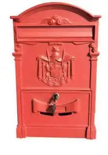 zhenzhi Outdoor mailbox retro European aluminum alloy wall - mounted mailbox