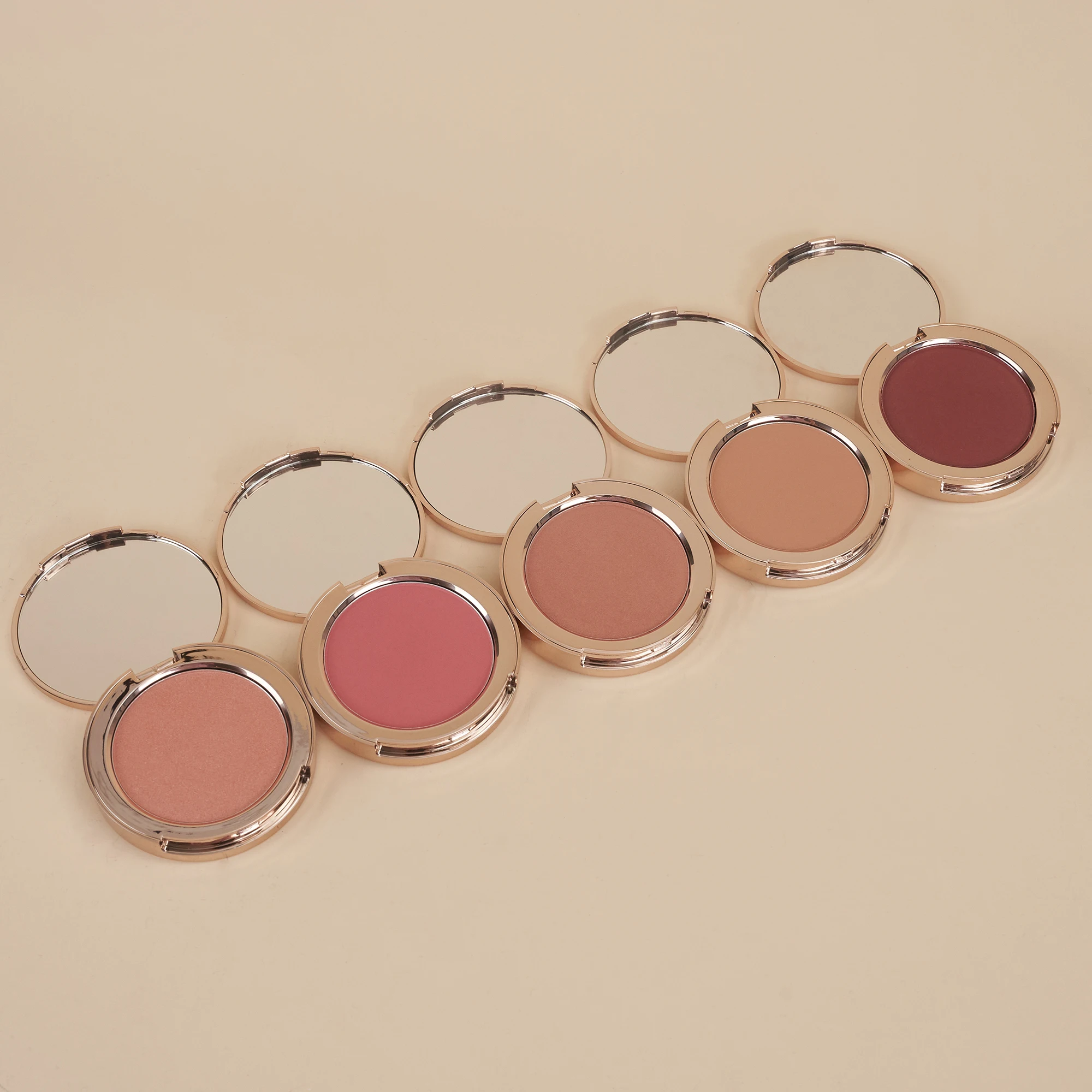 9 видов цветов туфли на высоком каблуке; Кремовые пигмент Румяна метка частного назначения один Макияж Румяна тонкой пудры «дуофибра» метку частного назначения