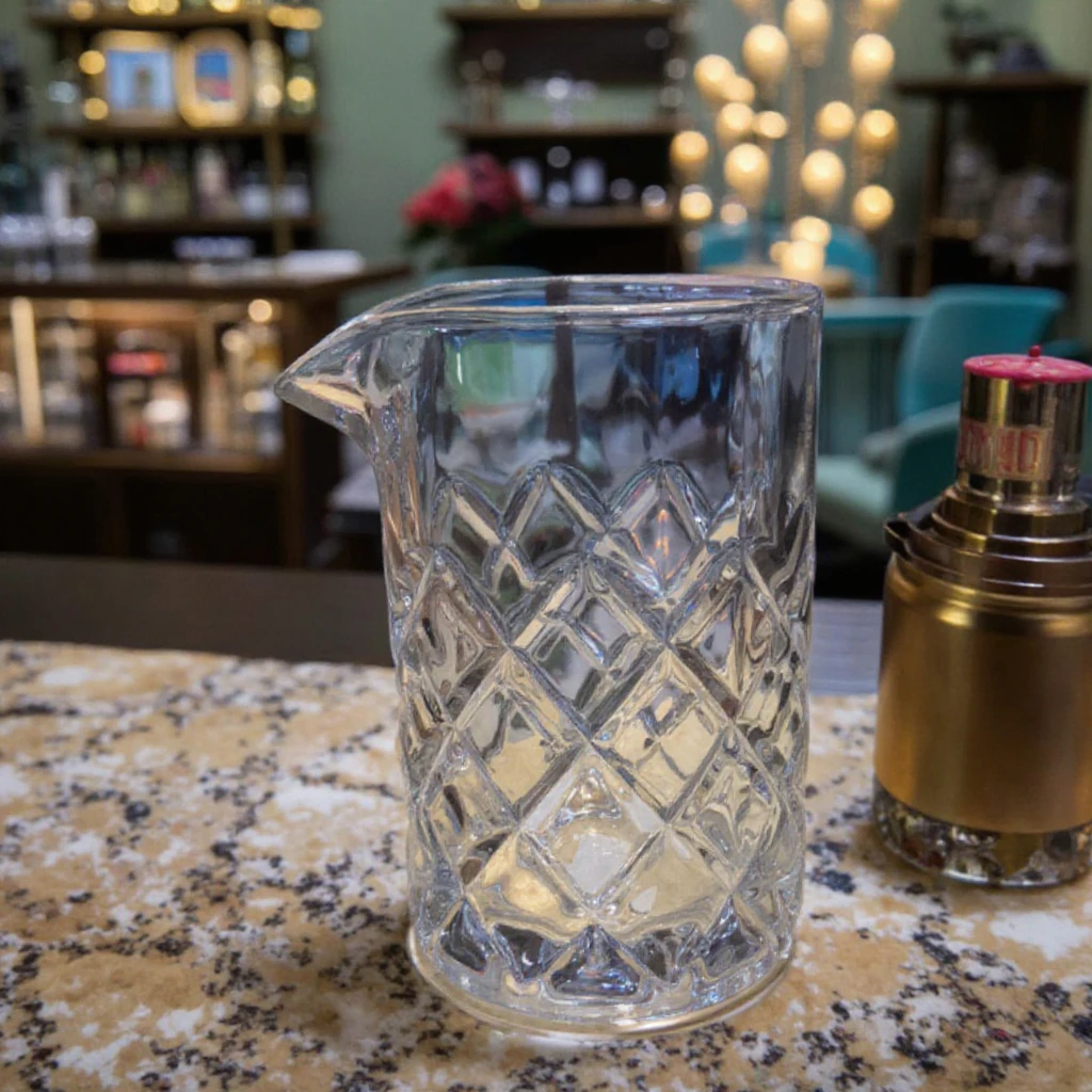 17.5oz/500ml Classic Novelty Mixing Glass Transparent Round Cocktail Cup Metal Ceramic Drinkware for Wine Party Use PC Plastic