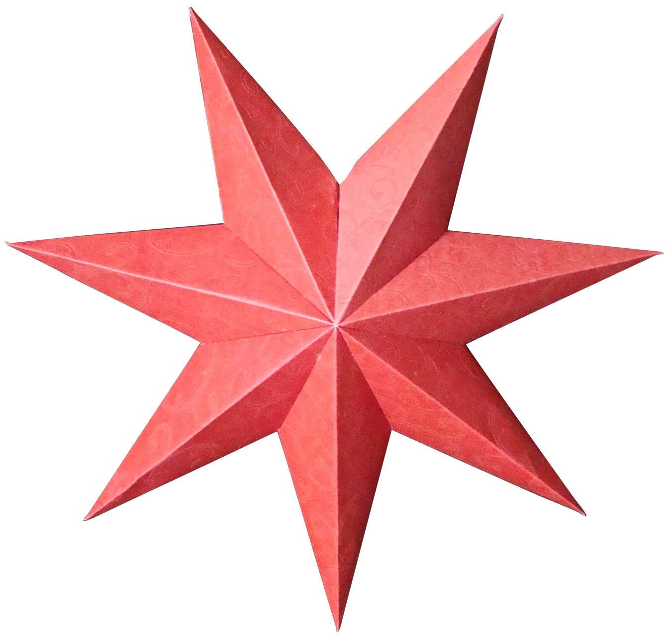 christmas decorative light wholesale 7 point indian origami red paper star lanterns