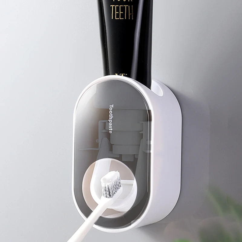 Оптовая Продажа Настенный Hand Free автоматический многофункциональный для ванной комнаты, дозатор для зубной пасты для детей