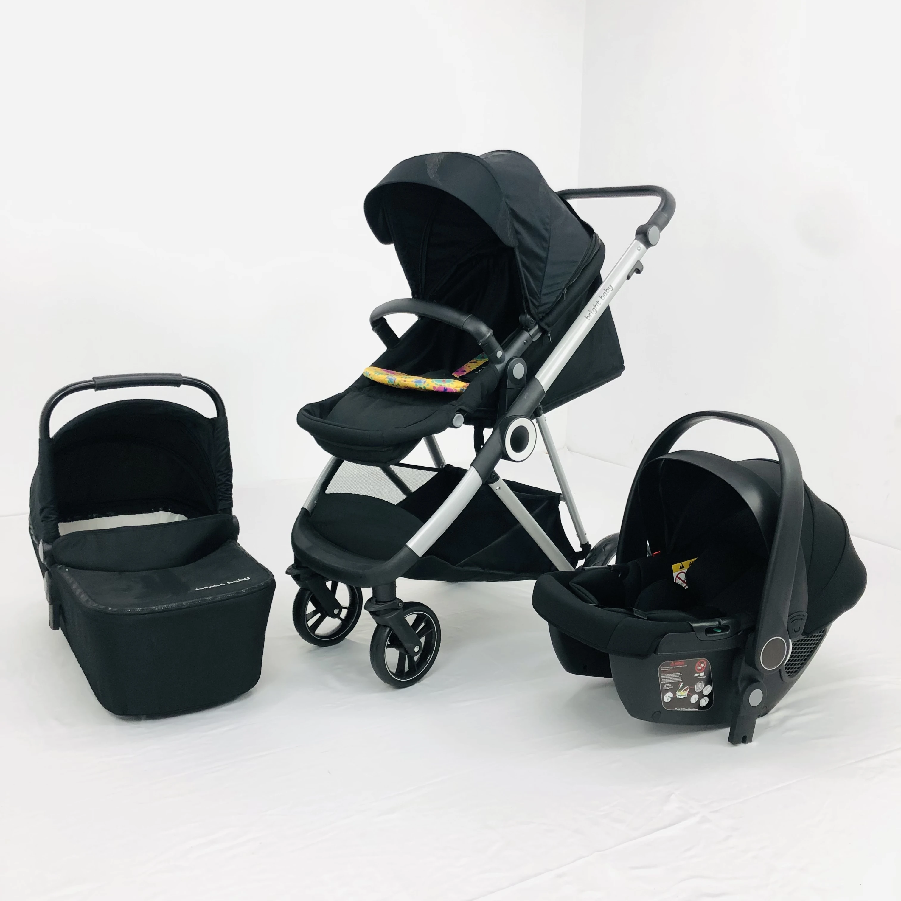 Brightbebe baby carriage 3 in 1 luxury high landscape poussette Multi-Functional baby pram strollers