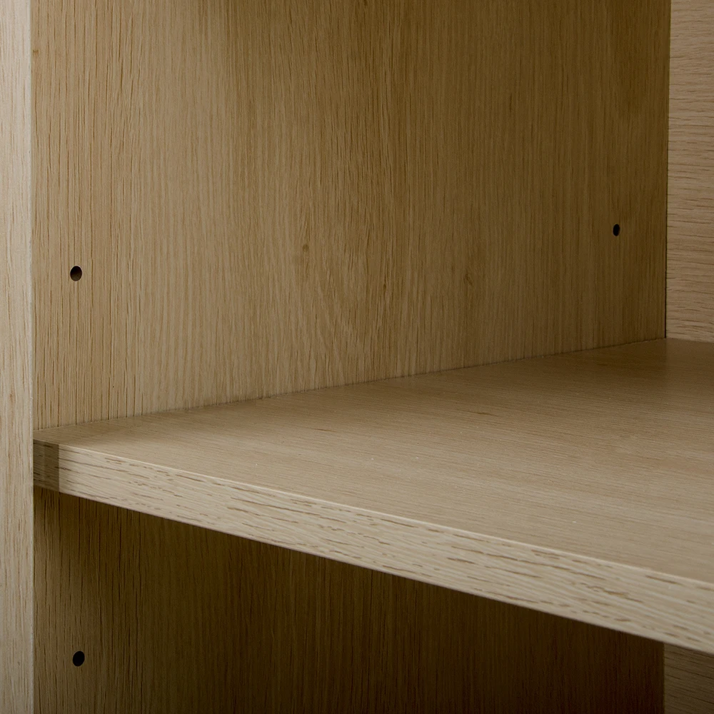 Retro Furniture Natural Wicker Cabinet Door Moves Internal Shelf Storage Cabinet