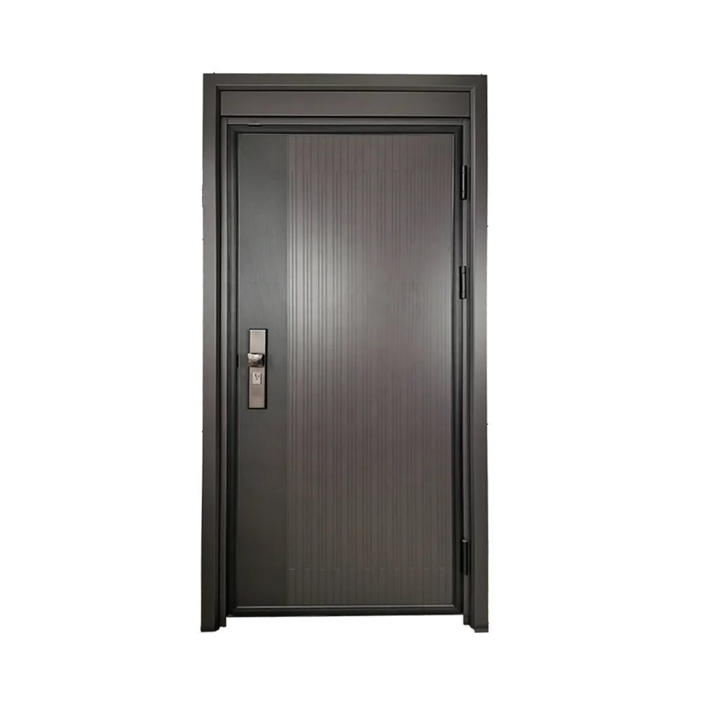 2025 House Exterior Front Entry Door Design Other Interior Aluminum Pivot Security Steel Doors for House with smart lock