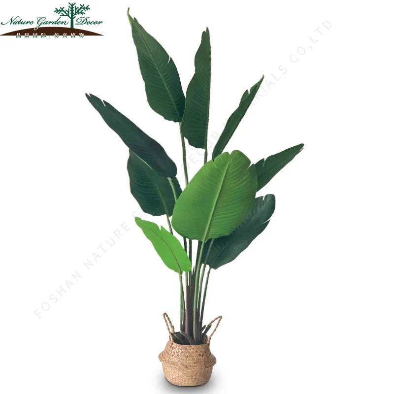 Цветное золото Strelitzia, растение, банановый лист, искусственное дерево
