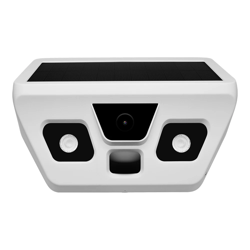 Human body sensing solar courtyard light camera Monitor solar panel garden wall lights