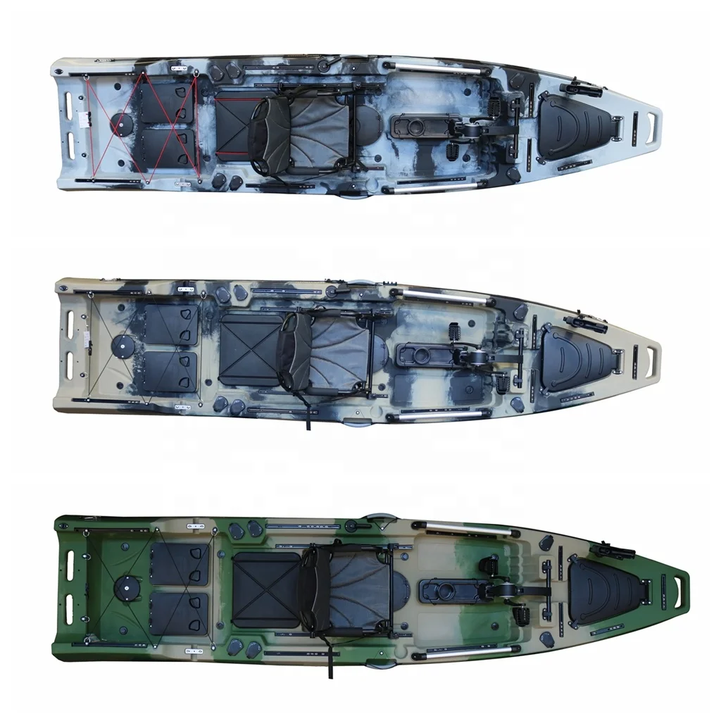 Vicking 380cm Single Person Fishing Foot Pedal Kayak with Electric Motor Kayaks Sport CE Customized Fishing Kayak 1 Seat